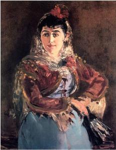 Émilie Ambre en Carmen,  par Edouard Manet, 1880 (source Wikipédia)
